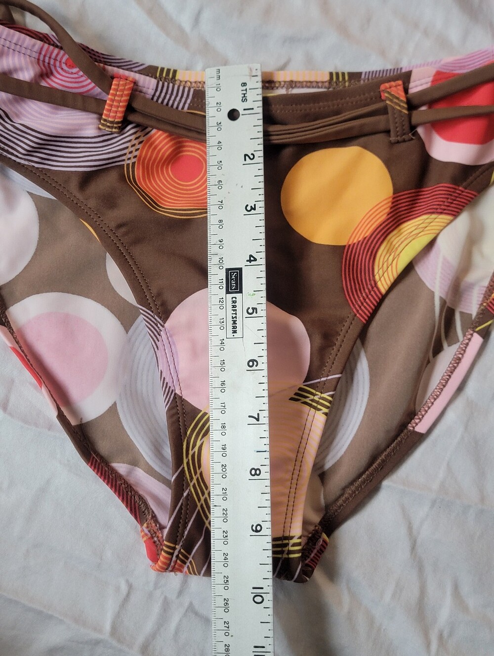 BODY GLOVE Brown Multicolor Circle Print Bikini Set - Picture 5 of 9